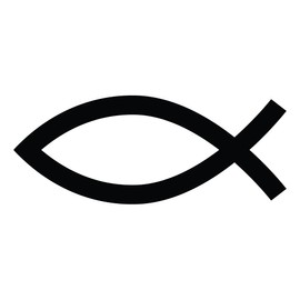 NBFU Jesus Fish Christian 2 (Holographic Opal Purple) (Set Of 2) Premium Waterproof Vinyl Decal Stickers For Laptop Phone Accessory Helmet Car Window Bumper Mug Tuber Cup Door Wall Decoration