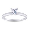 Jewel Zone US Princess Cut White Cubic Zirconia Anniversary Solitaire