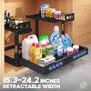 1 Pack Expandable Under Sink Organizers Storage With Upgrade Ball-Bearing