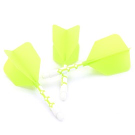 CUESOUL ROST T19 Integrated Shaft Flight Big Wing Shape, Light Green/Blue, Pink+White, Set of 3 (CS-AK573-1L)