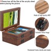 5-folding Hinged Picture Frames, 4x6 Inch High Definition Natural Wood