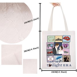 TSOTMO Movie Merch Vampire Gift Vampire Fans Movie Inspired Tote Bag for Bella Edward Fans (TW Tote)