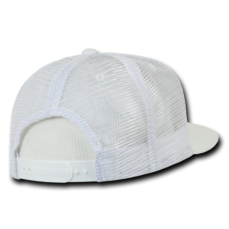DECKY Mens Trucker Hat Baseball-caps, White