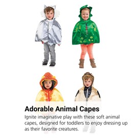 Environments Toddler Animal Capes with Hoods Set of 4