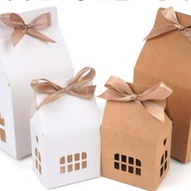 Gift Packaging Case - Premium Christmas Thank You Gift Cute Snack (Small) - Brown 5ea