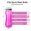 AceCamp 21oz Water Bottle with Straw Curved-Bottle Design Easy To