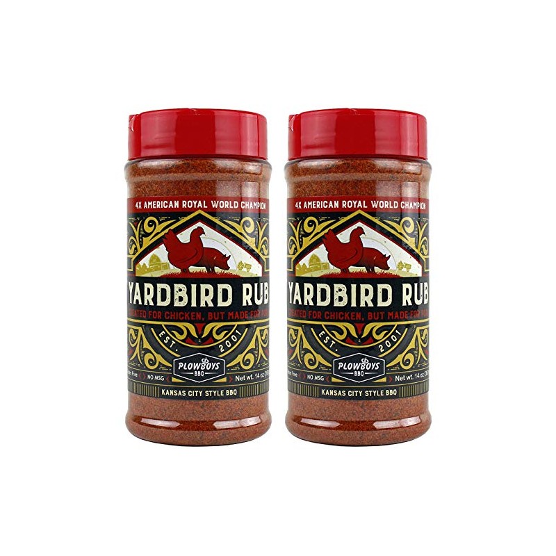 PlowBoy Yardbird BBQ Rub 7 Ounce (2 Pack, Yardbird)
