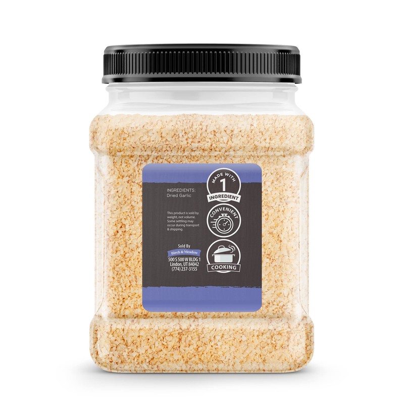 Birch & Meadow 2.75 lbs of Dried Minced Garlic, Kitchen