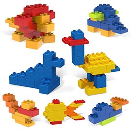 PicassoTiles Juego de 100 piezas de bloques de construcción de ladrillos de construcción grandes, juego de ladrillos STEM, juego de aprendizaje creati