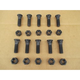 10 BUCKET TOOTH HARDWARE BOLTS + NUTS FOR PART 3F5108 4K0367 6716017 6725278