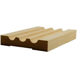 EWCA46 Fluted 3-1/2" Wide x 3/4" Casing. Unfinished Trim, Poplar, 42"