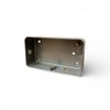 Metal Clad Blank Plate 2 Gang + Back Box Gang