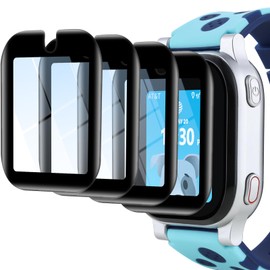 [4 Pack] Screen Protector Compatible with AT&T amiGo Jr Watch, Case Friendly HD Clear Tempered Glass Film [Anti-Scratch] [Bubble Free] [Anti-Fingerprint] [Touch Sensitive]