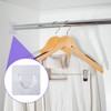 Mxxipp 6pcs Self-Adhesive Shower Rod Holder, Clear Invisible Curtain Rod