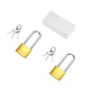Ankilo Padlock with Key, Waterproof Solid Brass Key Lock with