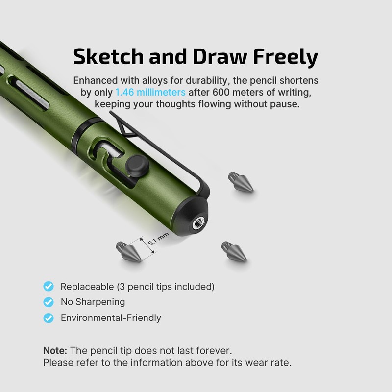 OLIGHT O'pen mini 2 Ballpoint Pen Replaceable EDC Black Ink
