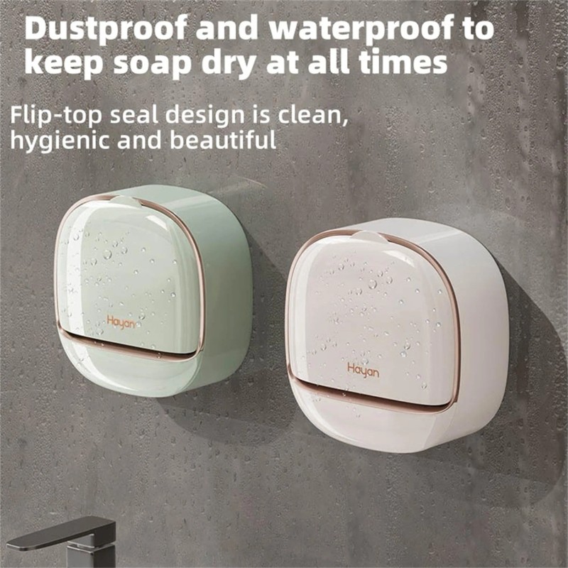 Unbranded Soap Dish with Drainage Box, Wall Mounted Soap Holder