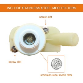 RV Toilet Water Valve Kit 385311641 for 300 310 320 Series, Easy Installation, Construction, Strong Sealing