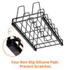 Food Container Lid Organizer for Cabinet, 6 Adjustable Dividers Metal