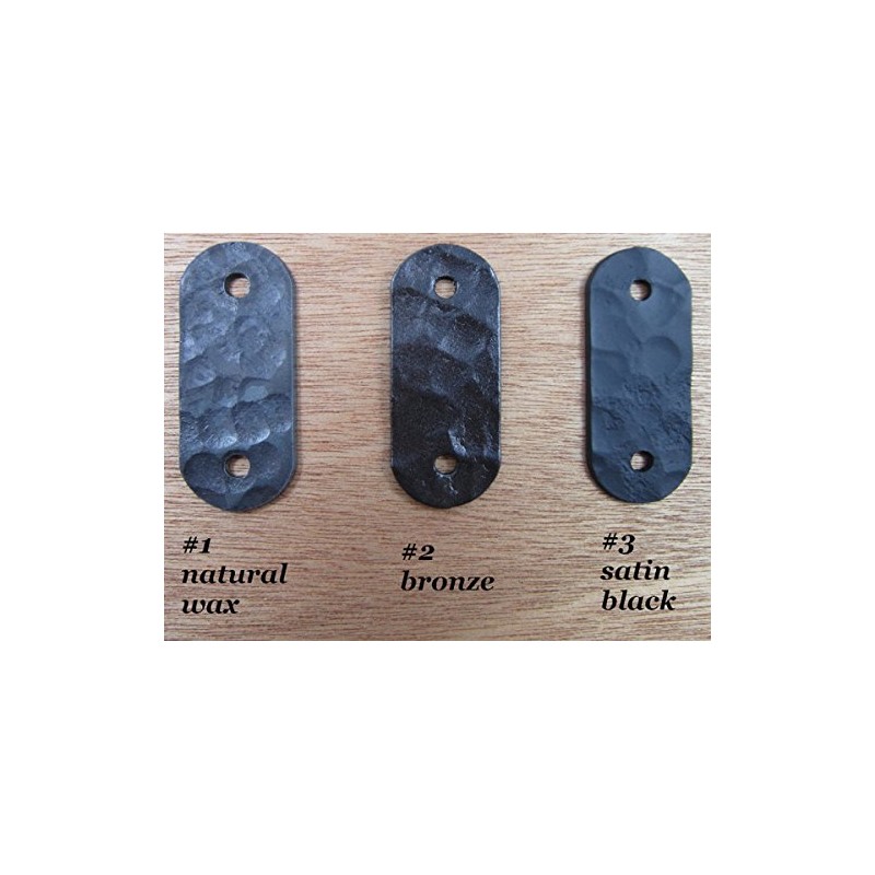 Spanish Rustic Hammered Wrought Iron Address Number 4 inch 4