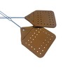 Pack of Two Amish Valley Products Leather Fly Swatter Brown