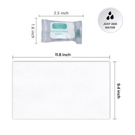 Cotton Soft Disposable Towels, 60pcs, 24cm x 30cm