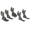 YEQIN 5Pcs Industrial Sewing Machine Zipper Cording Presser Feet for