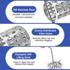 sourcing map Hair Strainer, 304 Stainless Steel Shower Drain Strainer