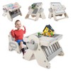 GCCSJ 8-in-1 Multifunctional Kids Activity Set, Foldable Building Block Table