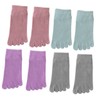 Ipetboom 5sets 4 Pairs Cotton Toe Separate Socks for Women
