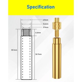 HOLMOL 8PCS Soldering Iron Tips for Threaded Inserts, Heat Set Inserts Tips M2 M2.5 M3 M4 M5 M6 M8 Set for Plastic 3D Printer Components and DIY Projects, Durable and Precise Welding Tool Accessories