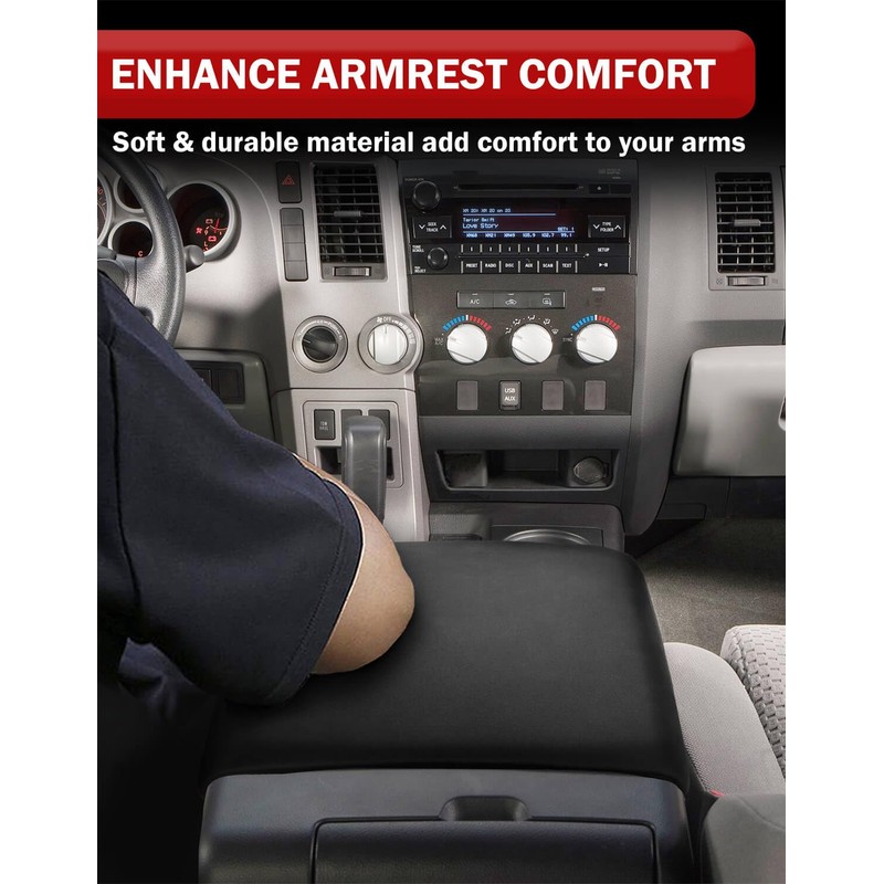 KBH Center Console Armrest Cover for Toyota Tundra 2007-2013 &
