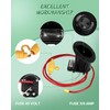 ILVGOLF 48 Volt Charger Receptacle and Fuse Assembly for Club