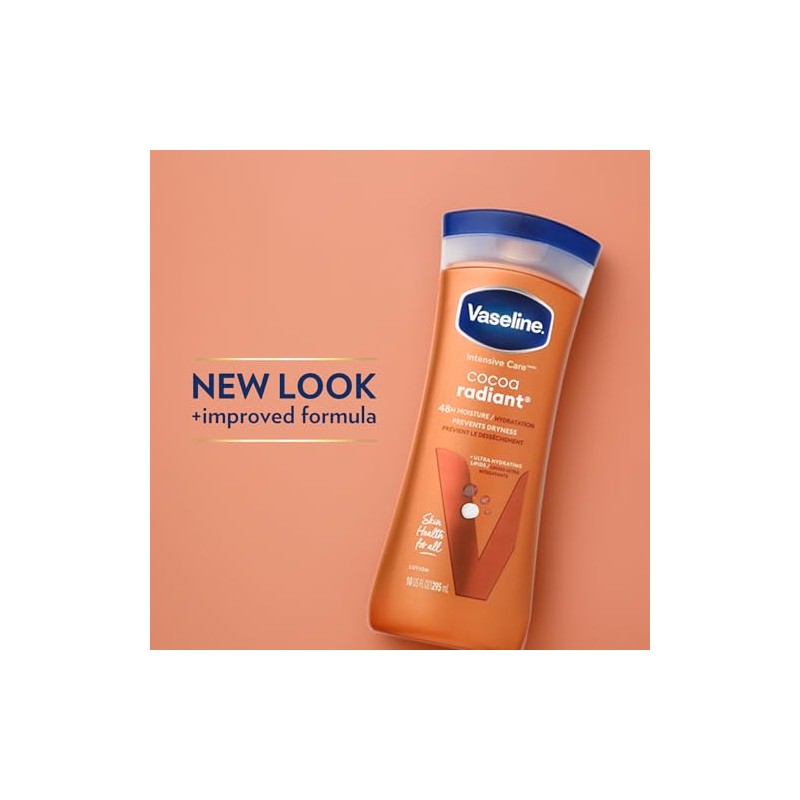 Vaseline Intensive Care Cocoa Butter Deep Conditioning Lotion, 10 Ounce