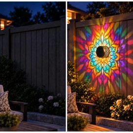 Outdoor Solar Fence Light – IP65 Metal LED Wall Lamp for Garden, Deck, Steps, Patio & Yard