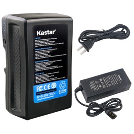 Kastar Charger and BP-GL201 Broadcast Battery Brick 14.8V 13600mAh 201Wh for Sony V Mount, V Lock, HDW-800P PDW-850 DSR-650P PDW-680 HDW-F900R HDW-800P PMW-F55 PMW-F5 Professional Video Camcorder