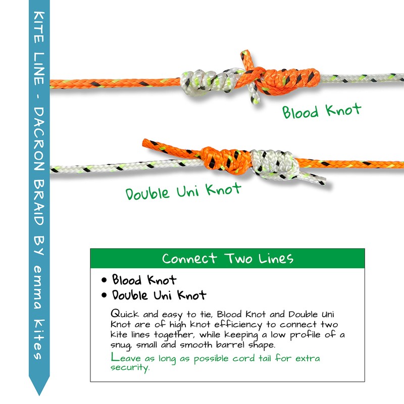 emma kites 50Lbs 1000Ft Braided Dacron Polyester String Spool Kite