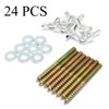 Pro Bamboo Kitchen 8pcs Hanger Bolt 1/4x2-1/2inch Double Headed Screws