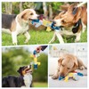 YIMOCHEN Blue Chameleon Dog Interactive Toys,Tug Toys for Large Dogs,Squeaky