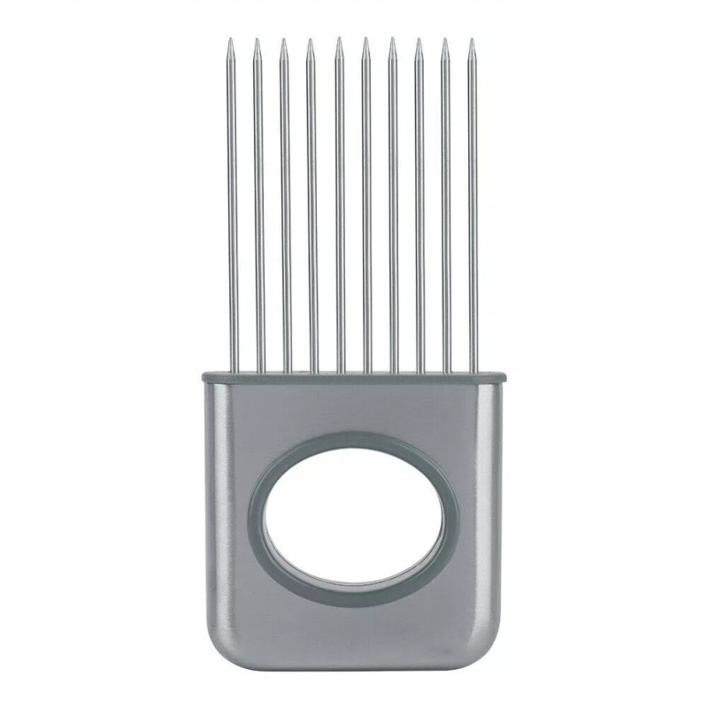 Kitchen Onion Holder for Slicing Stainless Steel Vegetable Potato Cutter