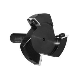 DEEFIINE Face Cutter 12 mm Shank for Wood Diameter 60.3 mm with 3 Interchangeable Carbide Blades Coated 12 x 12 mm Cutter for Router