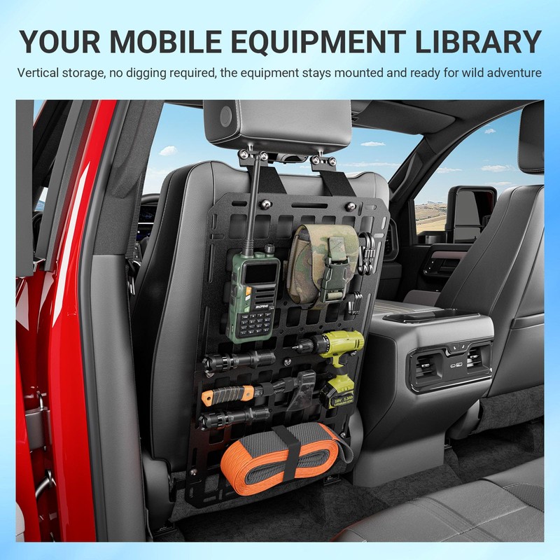 2PCS Seatback Molle Panel Compatible with 2022-2026 Toyota Tundra