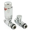 Realm Thermostatic Radiator Valve Set - Chrome Radiator Valves inc.