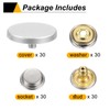 HARFINGTON 30 Sets Press-Stud Cap Button 25mm Metal Snap Fastener