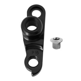 ECSiNG 1 x Bicycle Derailleur Hanger Aluminium Alloy M12 x 1.5 mm Derailleur Hanger with Screws Replacement Part GH-187 Compatible with Whyte Bicycle for M12 x 1.5 mm Thru Axle Black