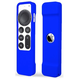 TOKERSE Case Compatible with Apple TV 4K Siri Remote 2021 2022 - Soft Silicone Remote Case Cover Sleeve Skin Compatible with Apple TV 4K / HD Siri Remote Controller (2nd & 3rd Gen) - Dark Blue