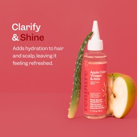 Renpure Apple Cider Vinegar Scalp Serum, Plant-Based – Detoxifies, Balances & Hydrates Scalp for Softer, Shinier Hair – For Itchy Scalp - Apple Cider Vinegar, Ginger Root, Peppermint Leaf - 4 Fl Oz
