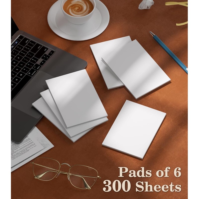 Roneky Notepads A6, 6 Pack Small Note Pads, Server Note