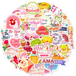 50Pcs Water Bottle Stickers Laptop Stickers Waterproof Vinyl Sticker Bulk Variety for Luggage Computer Skateboard Bicycle Skate Bike for for Kids Teens Girls (BP-T1801)