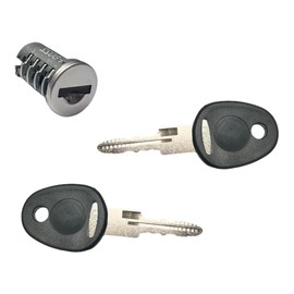 Pro-Styling Socket Cylinder Door Cylinder + 2 x Key Lock Caravan FAP New System Black